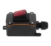 Healvian Interrupteur Extérieur à Bascule Étanche 1 Pièce Interrupteur Marche/Arrêt pour Cordon d'Alimentation Haute Puissance Boîtier de Connexion Résistant Usage Extérieur Industriel