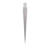 Healvian Jauge D’Inspection de Soudage Conique Métrique 0-15 MM en Acier Inoxydable Fin 086 MM Règle de Profondeur et Calibre de Soudeur Double Face Graduations MM et Pouces Outil de