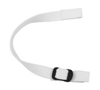 Healvian Jugulaire de Casque de Hockey Résistante la Déchirure en Polyester Blanc Sangle Réglable pour Matchs et Entraînements de Hockey
