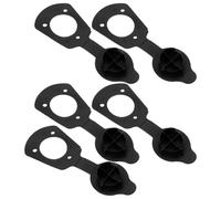 Healvian Kit de 5 Pièces de Supports de Canne à Pêche en PVC Noir pour Kayak, Fixation Sécurisée et Large Compatibilité, pour Bateaux et Scenarios de Pagaie Solo