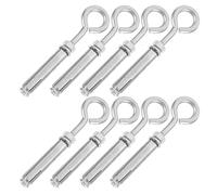 Healvian Kit de 8 Boulons à Œil d'Expansion M6 en Acier Inoxydable 304 Crochets pour Fixation Murale Béton et Maçonnerie Ancrages Robustes pour Plaques d'Égout et Réseaux Urbains Usage