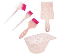 Healvian Kit de Coloration Capillaire avec Bol Mélangeur Planche à Mèches et Pinceaux pour Cheveux Accessoires pour Coiffeurs et Femmes