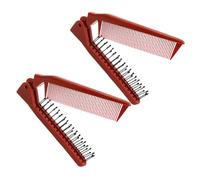 Healvian Kit De Mini-brosse À Cheveux Pliable 2 Pièces Peignes De Voyage Portables Pour Femmes Petite Brosse De Poche Pour Le Coiffage