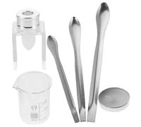 Healvian Kit De Réparation Lèvres Diy Avec Moule Silicone Cire Bécher Mesureur Et Spatule Outils De Refixation Pour Plusieurs Types De Lèvres Accessoires Maquillage Portables