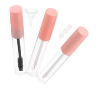 Healvian Kit Flacons Cosmétiques 10 Ml avec Tube Mascara Vide, Tube Eyeliner, Pot Gloss et 3 Mini Entonnoirs, Flacons Plastiques Rechargeables pour Maquillage, Accessoires pour Extensions