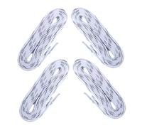 Healvian Lacets de Patins de Hockey sur Glace Longs 2 Paires Blancs Résistants au Gel L’Abrasion, Lacets Non Cirés pour Patinage, Ski et Sports D’Hiver, Accessoire Solide et Confortable