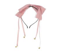 Healvian Lolita Cheveux Accessoires Dentelle Bowknot Bandeau Fausse Frange Maquillage Cheveux Bande Turbines Pour Dames Dentelle Fille Cheveux Accessoires Dentelle Arc Bandeau Cheveux