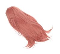 Healvian Long Straight Cosplay Wig With Middle Part Heat Resistant High Temperature Synthetic Fiber For Halloween Party And Daily Wear