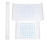 Healvian Lot 3 Plaques Acryliques Rigides pour Argile Outils DIY pour Pâte Polymère et Argile Autodurcissante Kit de Modelage Accessoires pour Création Artisanale