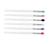 Healvian Lot 6 Pinceaux Silicone Grands Bâtonnets Pailletés Pour Maquillage Des Yeux Présent Anniversaire Noël