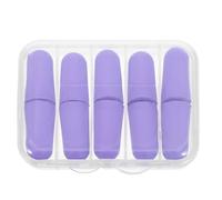 Healvian Lot de 10 bouchons d'oreille antibruit - Bouchons d'oreille antibruit - Mousse à mémoire de forme souple avec étui en plastique - Violet