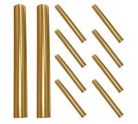 Healvian Lot de 10 capuchons pour pinceaux à ongles : protection anti-poussière en métal pour pinceaux et crayons de manucure, idéale pour les salons de beauté et les loisirs créatifs à