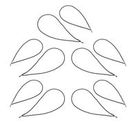 Healvian Lot de 10 Élastiques en Nylon Résistants pour Carnets de Voyage et Agendas - Sangles Extensibles Noires, Formats Passeport et Grand Modèle - Accessoires de Bureau