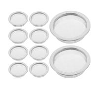 Healvian Lot de 10 Filtres en Acier Inoxydable 55 CM pour Bocal de Moxibustion Tamis à Poussière à Mailles Ultrafines Insert Filtrant Solide et Lavable Usage Domestique et