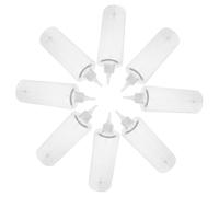 Healvian Lot de 10 Flacons Souples PET 500 Ml Embout Fin Récipients Rechargeables Transparents pour Pigments Colle Liquide et Latex Adaptés au Stockage Précis et Usage Professionnel