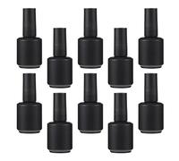 Healvian Lot De 10 Flacons Vides En Verre 15 Ml Pinceau Et Capuchon, Bouteilles De Vernis à Ongles Réutilisables Pour Nail Art Professionnel, Pour Passionnées D’ongles Et Usage Domestique