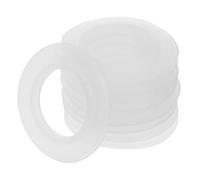 Healvian Lot de 10 Joints Toriques en Silicone Transparent 20X36X3 MM pour Bonde de Lavabo à Clapet Poussoir Joint d'Étanchéité de Vidange et Couvercle de Trop-Plein Étanche et Résistant