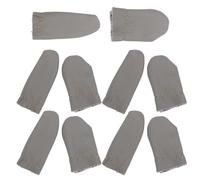 Healvian Lot de 10 Protège-Doigts en Laine Feutrée et Cuir Protège-Pouce et Index Couvre-Doigts pour Couture à la Main Protection Doigts pour Travaux d'Artisanat et Couleur Aléatoire