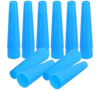 Healvian Lot de 10 Tubes D’enroulement Plastique Bleu pour Machine à Tisser, Forme Conique 3°30′, Bobines de Fil à Broder Résistantes et Compatibles, Accessoires pour Artisanat Textile
