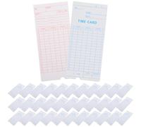 Healvian Lot de 100 Cartes de Pointage Recto Verso en Papier pour Machine de Pointage Micro-Ordinateur Format Standard Édition Anglaise Adaptées aux Bureaux et Usines Fourniture de