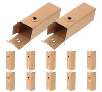 Healvian Lot de 12 Boîtes D’Emballage en Carton Kraft pour Cosmétiques Format Compact 31 X 31 X 9 CM Boîtes pour Parfums Huiles Essentielles et Rouges à Lèvres Rangement Pratique et