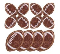 Healvian Lot de 12 Écussons Rugby en Twill à Coudre, Patchs de Réparation Multifonctions pour Vêtements et Chaussures, Accessoires pour Équipes de Sport et Rugby