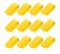 Healvian Lot de 12 Marqueurs de Terrain Tennis Jaunes, Disques Plats en Matériau Résistant, Points au Sol Antidérapants pour Entraînement Sportif et Agilité en Extérieur