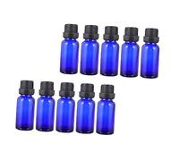 Healvian Lot De 12 Petites Bouteilles En Verre 20 Ml Grand Couvercle Et Bouchon Anti-goutte, Flacons Vides Pour Huiles Essentielles Voyage Et Distribution Quotidienne