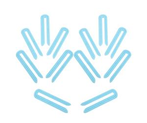 Healvian Lot de 12 pinces à cheveux pour salon de coiffure : pinces en forme de U résistantes à la chaleur pour boucler et réaliser des permanentes, qui ne laissent pas de marques, accessoires de