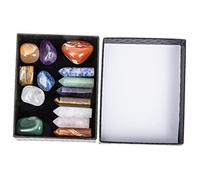 Healvian Lot De 14 Pierres De Yoga En Améthyste Décoration En Cristal De Chakra Pierres Multiples Pour La Décoration Pastel Danoise