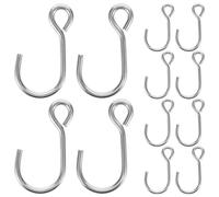 Healvian Lot de 15 Crochets de Remplacement en Acier Inoxydable pour Balance Électronique, Crochet de Pesage Suspendu 6,5 Mm, Accessoire de Réparation Portable Compatible pour Peson