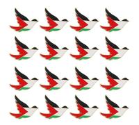 Healvian Lot de 16 Broches Paix en Alliage de Zinc Épingle de Revers Drapeau Palestinien Émaillée Bijoux pour Costume Homme et Femme Accessoire Léger pour Événements Sociaux et Mariages