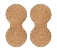 Healvian Lot de 2 balles de massage en liège double crosse, rouleau musculaire pour thérapie par points de déclenchement, outil d'auto-massage pour la récupération physique et la relaxation