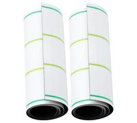 Healvian Lot de 2 Bandes Magnétiques Effaçables à Sec pour Apprentissage des Phrases 60 X 12 CM Bandes Blanches Lignées Dos Adaptées pour Tableau Blanc Pédagogie et Écriture Scolaire