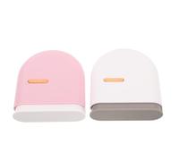 Healvian Lot de 2 Boîtes de Rangement Invisibles pour Appareils Dentaires avec Ouverture Coulissante, Plastique Compact et Étanche, pour Gouttières Orthodontiques, Porte-appareils
