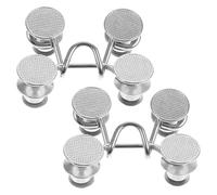 Healvian Lot de 2 Boutons-pression en Alliage pour Réglage Taille Jeans, Clips de Sécurité Portables pour Pantalons, Accessoires Couture Pratiques et Ajustables, Adaptés Femmes, Hommes