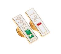 Healvian Lot de 2 Broches Épingle de Revers en Alliage de Zinc, Design Japonerie Créatif, 1% et 99% Indicateur de Batterie, Accessoires pour Vêtements et Paquet, Couple et Usage Social