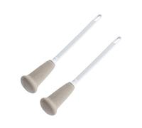 Healvian Lot de 2 Brosses de Nettoyage pour Biberons Éponge, Manche Long en Pp, Douces et Efficaces pour Nettoyage à Domicile sans Abîmer les Bouteilles
