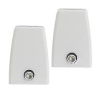 Healvian Lot de 2 Clips de Fixation de Cloison en Alliage D’Aluminium, Pince Réglable pour Écran de Bureau, Support Stable pour Panneau de Séparation, Gestion des Câbles,