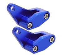 Healvian Lot de 2 colliers de serrage pour durite de frein de moto en aluminium : collier bleu à un trou - clips de fixation pour durite de frein - clip pour câble de d'huile de moto
