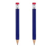 Healvian Lot de 2 Crayons Géants en Bois 39 Cm Bleu Crayons Jumbo Octogonaux Extra Épais avec Gomme Pré-taillée Fournitures Scolaires pour Maternelle et Bureau Scolaire et Pratique