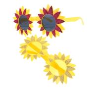 Healvian Lot De 2 De Soleil Hawaïennes Fantaisie Pour Fête Luau Accessoires Pour Photomaton Festival Disco De Marguerite Pour Adultes Style Tropical En Abs