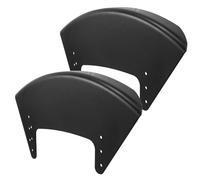 Healvian Lot De 2 Déflecteurs D'air Pour Fauteuil Roulant Manuel Garde-boue Latéraux Abs Noirs Protection Pluie, Boue Et Vent Pour Fauteuils Roulants De Sport Installation Simple