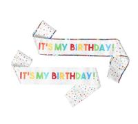 Healvian Lot de 2 Écharpes D'anniversaire « C'est Mon Anniversaire » en Satin Paillettes 82 Cm et 80 Cm Décoration Fête Anniversaire pour Femme et Fille Scintillants