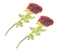 Healvian Lot de 2 Écussons Thermocollants à Paillettes de Rose Patchs Brodés pour Vêtements DIY Accessoires Vestimentaires Décoratifs pour Paquet Chemises et Projets Couture