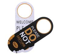 Healvian Lot de 2 Étiquettes de Porte Double Face en Plastique « Ne Pas Déranger » et « » pour Bureau Hôtel Salle de Réunion - Panneau Indicateur Réversible Pratique et Résistant