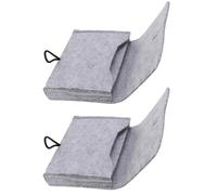 Healvian Lot De 2 Étuis De Rangement pour Huiles Essentielles 6 Flacons en Feutre Gris Compact Voyage Pratique pour Voyageurs Sensibles Huiles Essentielles