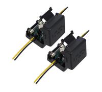 Healvian Lot de 2 Filtres Anti-Parasites 12V pour Voiture Isolateur de Bruit pour Système Audio Auto et Amplificateur Filtre à Courant Alternatif pour Autoradio des Interférences