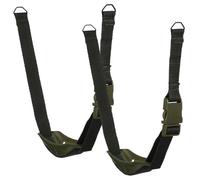 Healvian Lot de 2 Jugulaires Élastiques Réglables Vert Armée avec Crochets en Fer pour Casque de Football Américain, Softball et Baseball - Remplacement de Mentonnière, Jugulaire de Casque