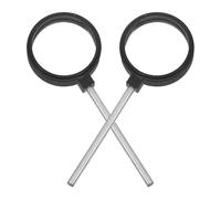 Healvian Lot de 2 Lentilles Optiques en Verre Double Concave et Convexe 5 CM Kit Pédagogique Portable pour Expériences Physiques et Optiques en Classe pour Éducation Scientifique